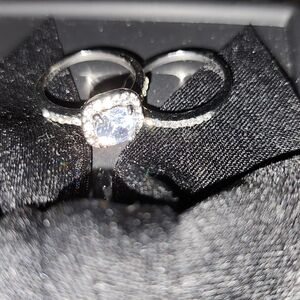Elegant Silver Women's Ring Set